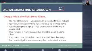 SEO vs. Google Ads: What to Use First and Why | Small Business Marketing Breakdown