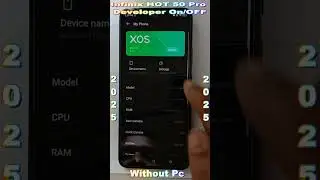 Infinix Hot 50 Pro Enable & Disable Developer Mode on (2025) 