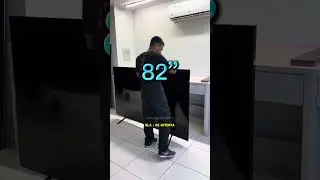 Tv de 82 polegadas, vídeo completo.