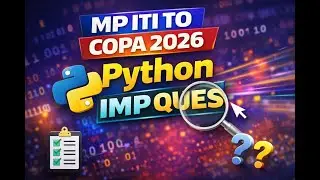 MP ITI TO COPA 2026 | Python MCQs | IMP QUES
