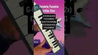 Tutorial how to play „Twinkle Twinkle Little Star“ on a melodica. #nurseryrhymes #twinkletwinkle