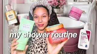My Shower Routine + Skincare & Hair Routine | ft.Afina