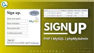 SIGNUP page using PHP - MySQL - phpMyAdmin | codeayan