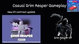 Casual Grim Reaper Kit Gameplay (Roblox Bedwars)