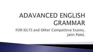 ADVANCED ENGLISH GRAMMAR / Present simple tense