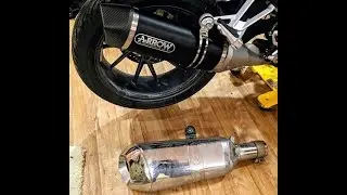 2016 BMW R1200RS Arrow Exhaust Slip On VS Stock Sound