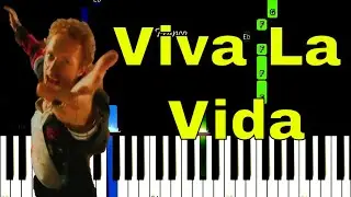 Coldplay - Viva La Vida - EASY Piano Tutorial by Franco