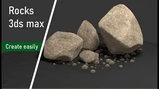 How to create Rocks   3ds max tutorial