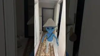 Smurf Cat Gerçek Hayatta Evime Geldi! 😱 Smurf Cat came to my house in real life!