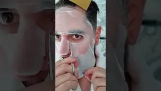 The only way I can get a sheet mask to fit on my face properly! #skincare #skincareroutine