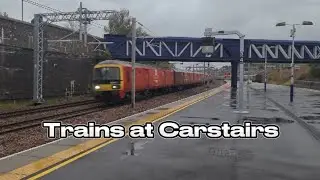 Trains At Carstairs 19/10/23 (WCML) 4K