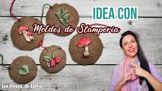 IDEA con MOLDES de STAMPERIA 🍄🌿STAMPERIA MOULDS IDEA #mold #stamperia #diy #ideas