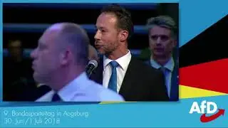 AfD BPT 2018 Augsburg - Dr. Jan Bollinger und Joachim Paul zur Desiderius-Erasmus-Stiftung (DES)