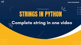 Strings in python || what is string indexing and slicing in hindi || beginner to advance