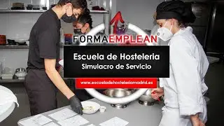 Simulacro de servicio en la Escuela de Hostelería de FORMAEMPLEAN