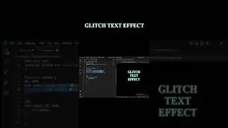 Glitch Text Effect | HTML and CSS Animation