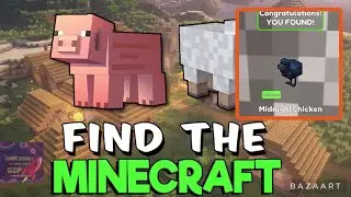 FIND the MINECRAFT MOBS, MIDNIGHT CHICKEN LOCATION, COMMON MOB. 