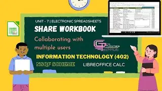 CLASS 10 | SHARING SPREADSHEET IN LIBREOFFICE CALC | IT