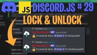 Sistema Antiraid (Comandos Lock e Unlock) em Slash Commands (/) | Discord.js V14 #29