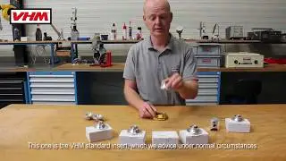 VHM explanation of the various available exchangeable inserts (combustion chambers)