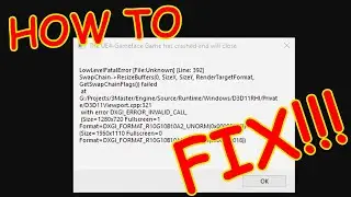FIX!!!   The UE4 Gameface Game has crashed | ALL GTA THE TRILOGY THE DEFINITIVE EDITION