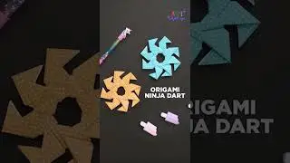 Ninja Dart l origami paper toy l paper craft l Diy l kids crafts l 1 min video l Easy craft ideas