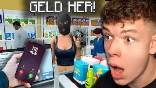 Supermarkt Simulator, aber Kunden ÜBERFALLEN mich...