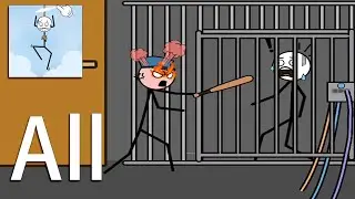 Thief Cut (WEEGOON) - Funny Stickman Brain Puzzle Game -All Level Gameplay Walkthrough