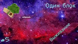 выживание на одном блоке 5 серия, дом + грядка