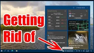 Getting Rid of Weather Icon on the Task Bar (Windows 10's Newest Update)