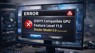 Fix the error “D3D11 Compatible GPU Feature Level 11.0 Shader Model 5.0 Required”