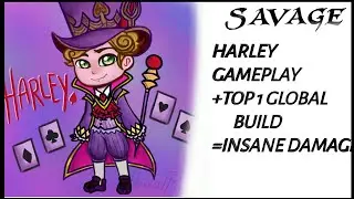 HARLEY SAVAGE GAMEPLAY-Solo carry harley gameplay with best top 1 global build