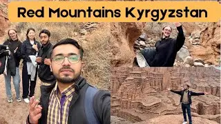 Red Mountains | Trip from Bishkek To Canyons Kyrgyzstan With Kyrgyz & Russian People | Boat Riding