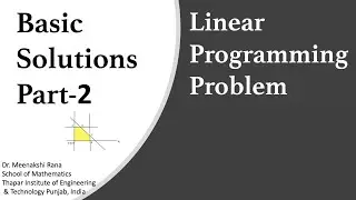Basic Solution |Part 2| Linear Programming Problem- Degenerate/Non-degenerate Basic Solution