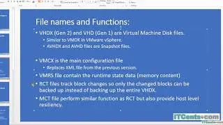 13-Understanding virtual machine files in Hyper V 2016