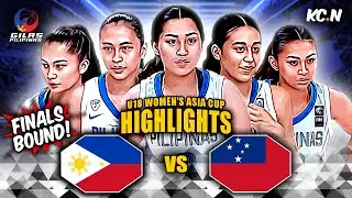 FINALS BOUND! Gilas U18 Women vs Samoa Highlights | FIBA U18 Women's Asia Cup 2024