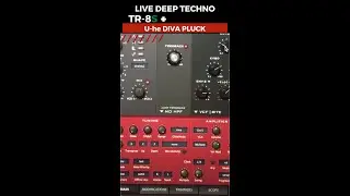 Live Techno + U-he Diva Pluck + TR-8S 🔥🔥 #shorts