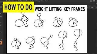 Weight lifting 2d animation principles | Weight lift animation tutorial | Adobe Animate cc