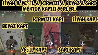 METRO ROYAL TÜM MEKTUP YERLERİ | SİYAH & KIRMIZI & YEŞİL & SARI & BEYAZ MEKTUP YERLERİ PUBG MOBİL