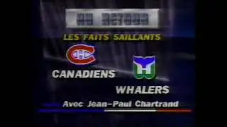 Hockey TVA , Canadien contre les Whalers de Hartford 1992, Jean- Paul Chartrand,