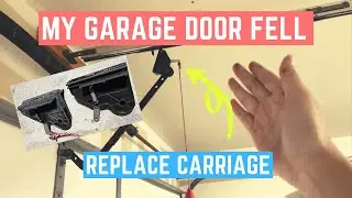 How to Replace Genie Garage Carriage Trolley (Garage Grinding / Fell Down!)