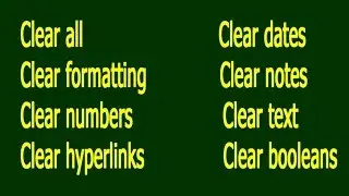 How to Clear data in Google Sheets | Clear Function in Google Sheets