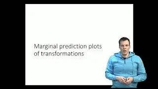 Marginal prediction plots of transformations