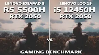 INTEL i5 12450H vs RYZEN 5 5500H Gaming Benchmark Test | Tested in 10 Games | Lenovo LOQ vs Ideapad