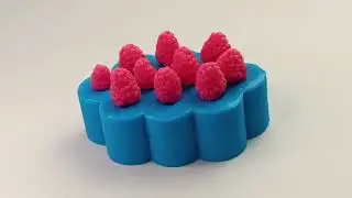 Ягоды малины из мыла