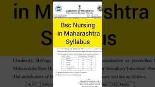 bsc nursing syllabus 2023