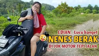 Enjoying morning jogging.. Nenes is confused about where to take a dump