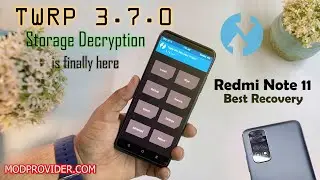 How to Install TWRP 3.7.0 on Redmi Note 11 | Storage Decryption is Working Now