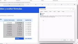 🔒 Bloquear celdas y ocultar fórmulas en Excel