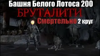 Башня Белого Лотоса 200 Смертельно, 2 круг. Пробуем бруталить боссов на 2 попытке в mk mobile.